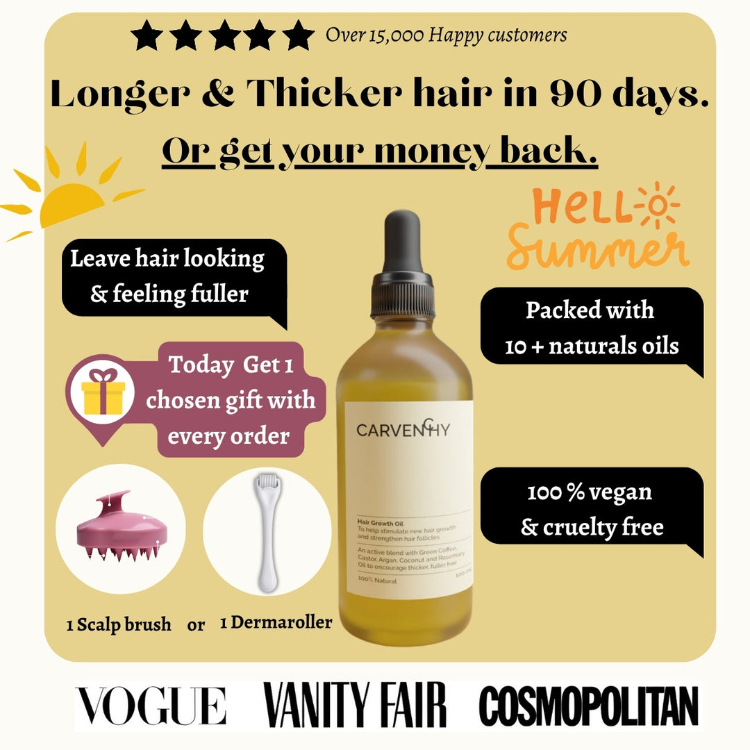 Offical Carvenchy 10+ Natural Anti-Hair Loss Growth Veganic Serum