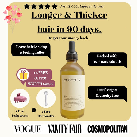 [Limited Offer] Offical Carvenchy 10+ Natural Anti-Hair Loss Growth Veganic Serum