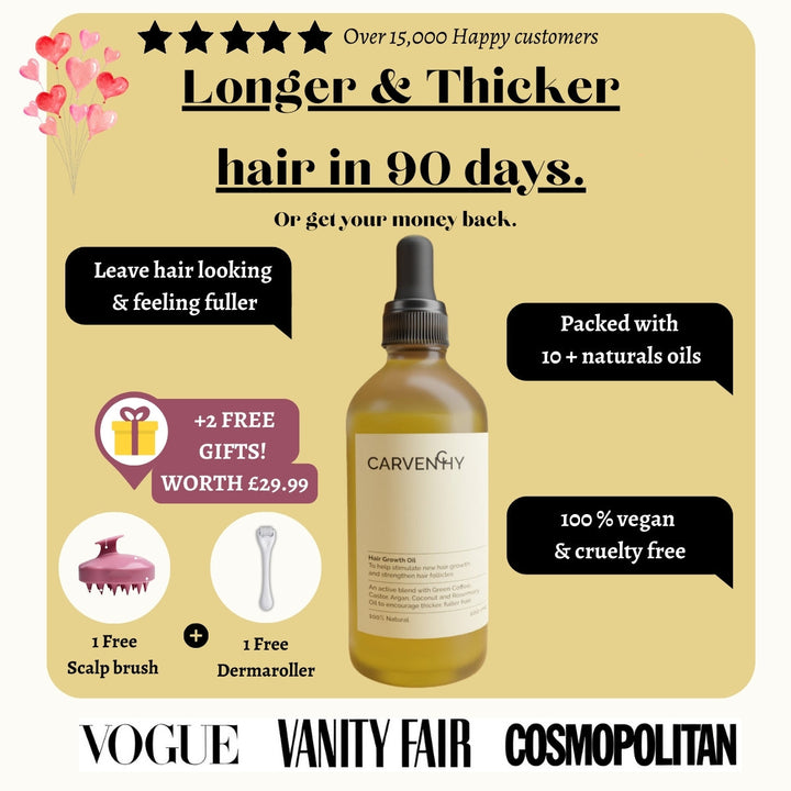 [Limited Offer] Offical Carvenchy 10+ Natural Anti-Hair Loss Growth Veganic Serum