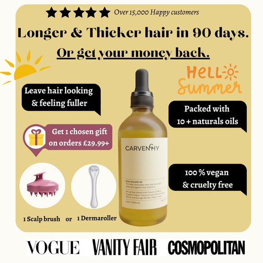 Offical Carvenchy 10+ Natural Anti-Hair Loss Growth Veganic Serum