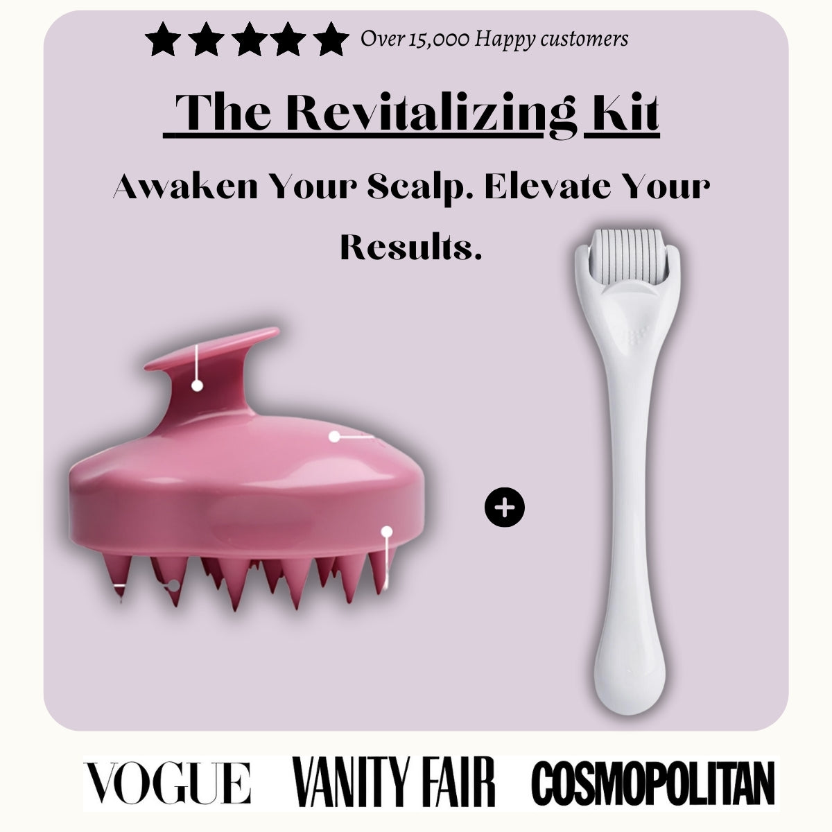 [GIFT] Revitalizing Kit :  Scalp Brush & Dermaroller